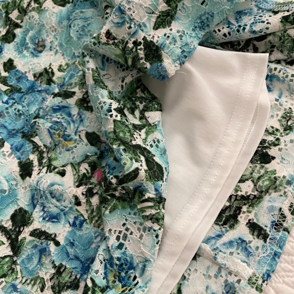 R & M Richards Floral Eyelet Lace Fit and Flare Dress - Picture 8 of 16